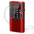 Mini Portable Pocket FM Radio Number key Handheld MP3 Walkman Radios with Recorder Rechargeable Battery For Walkman Go Hiking. 