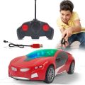 Remote Control Car Chargeable 3D Remote Control Lighting Famous Car Remote Car for Kids 4 Function Racing Car (3+ Years, White). 