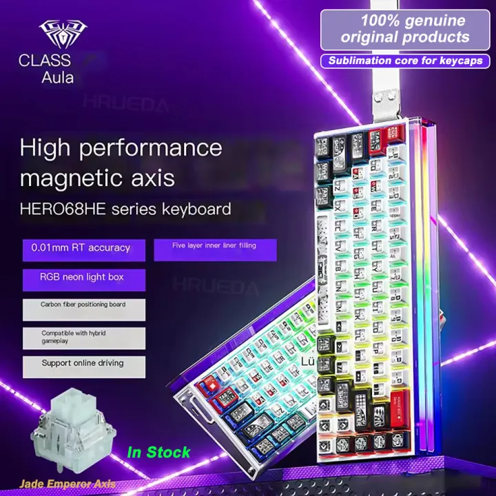 AULA HERO 68HE Magnetic Switch Gaming Keyboard RT0.01 E-sports ...