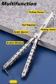 Multifunctional Car Tire Excavator Butterfly Pick Hook Clear Stone Folding Practice Unfolded Blade Car Window Breaker Tool. 