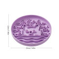 1Pc Silicone Pet Slow Feeder Food Lick Mat  Anti-Slip Lick Bowl for Dogs and Cats. 