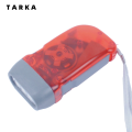 TARKA 3 LED Hand Pressing Dynamo Crank Power Wind Up Flashlight Torch Light Hand Press Crank Camping Lamp Light Outdoor Supplies. 