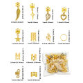70Pcs Alloy Mixed Style Hair Ring Set Of Hair Accessories DIY Dreadlock Boho Style For Women Music festival party（Valentine'Day). 