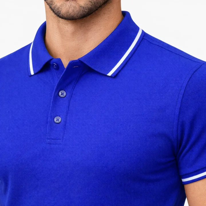 Royal%20Blue%20Colour%20PK%20Cotton%20Polo%20T-shirt%20For%20Man's%20-%20Image%202
