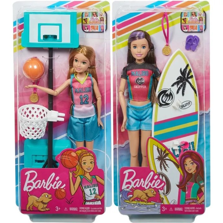 Barbie joint sports skipper genuine Barbie Dreamhouse Adventures skipper Stacie sports doll