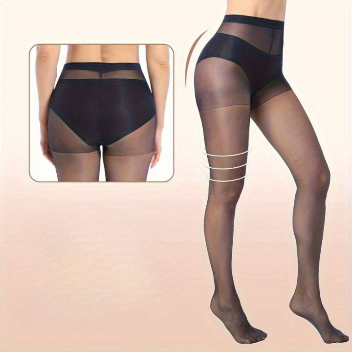 2/5/8/10%20Pairs%20Women's%20Slim%20Fit%20Anti%20Hook%20Silk%20Pantyhose%20High%20Elasticity%20Breathable%20Ultra-Thin%20Bottom%20Socks%20Leggings%20-%20Image%203
