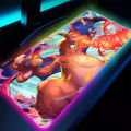 90x40cm LED Mouse Pad Pokemons PC RGB Desk Mat Gamer Office Backlight Carpet Keyboard Table Gaming Gengars Accessories Mousepad. 