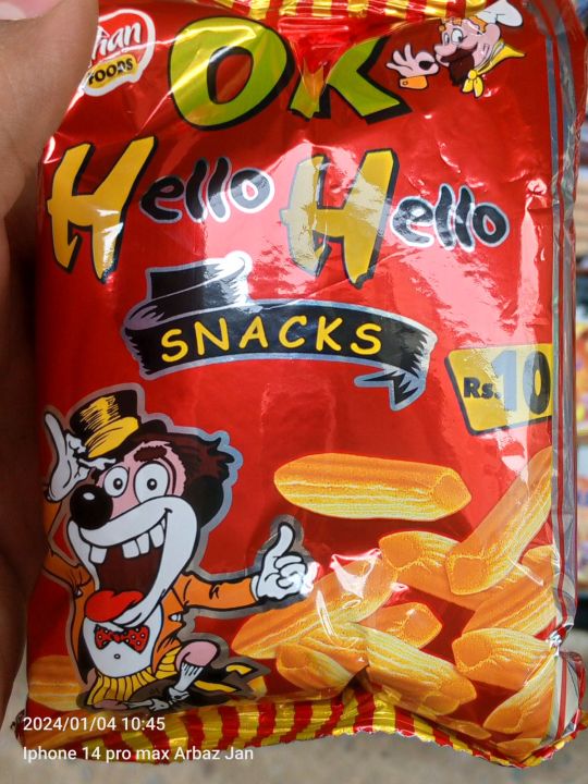 Original Hello Hello Ok Snacks Big Pack Jumbo Ok Paper (Pack Of 12 Pieces)