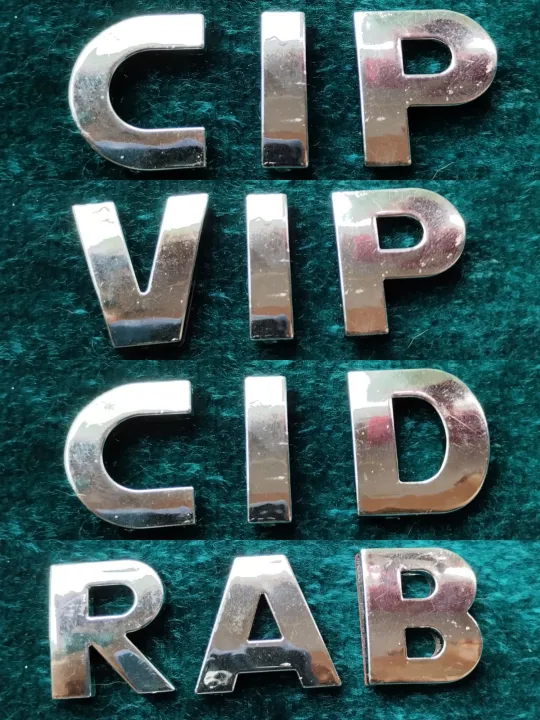 CIP%20VIP%20CID%20RAB%203D%20Sticker%20Car%20accessories%20monogram%20logo%20Only%201%20Pis%20%20Emblem%20-%20Image%202
