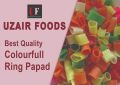 papad | color full ring papad | color ring papad | ring papad | snacks | chips | made by 100% weaht flour | 250 grams pack. 