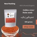Organic Halim Seeds 400 grams 100% Pure /Garden Cress /تخم ہلیون ۔  ہالوں‬ ۔ آلیو ۔ ہالیم ۔ ہالیہ/ Aliv / Asaliya Seeds / Halia / Haliya / Halya /Tukhm-e-Hilyun / Ath-Thuffaa / Al-Hurf / Habb Al Rashad. 