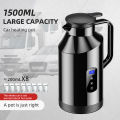 12V/24V 1200ML&1500ML Car Electric Kettle Digital Display Car Electric Pot Stainless Steel Kettle Boiling Water Cup For Travel. 