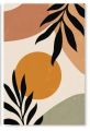 Set of 3 Abstract Botanics Canvas Paintings – 9x12 Inches Each | Modern Aesthetic | Ready to Hang - Flipuns DS. 