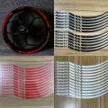 12pcs 18in Motorcycle Wheel Rim Motorcycle Hub Stickers Set Sport Stripe Decor Motocross Bike Wheels Stickers Waterproof Decals. 