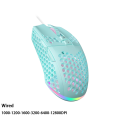 SOLAKAKA Wireless/Wired Gaming E-sports Mouse Ultralight Honeycomb Shell RGB Backlit Adjustable 12800DPI Ergonomic Gamer Mice. 