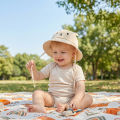 Spring/Summer Korean-style baby super cute little bear fishing hat for both boys and girls, sun protection and sunblock. 