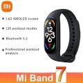 Xiaomi Mi Band 7 / 7 NFC Smart Wristband 1.62 inch AMOLED Screen Blood Oxygen Fitness Bracelet Bluetooth Waterproof Traker Heart Rate Monitor - Black Mi Band 7. 