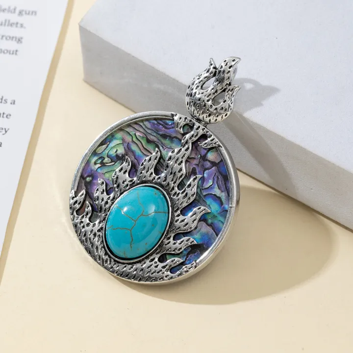 1pc%20Natural%20Shell%20Abalone%20Round%20Shape%20Pendant%20Charms%20for%20DIY%20Women%20Men%20Necklace%20Jewelry%20Making%20Accessories%20-%20Image%204