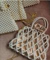 Handmade Pearl Beaded Bag – Elegant Design, Artisanal Craftsmanship, Women's Fashion Accessory. 