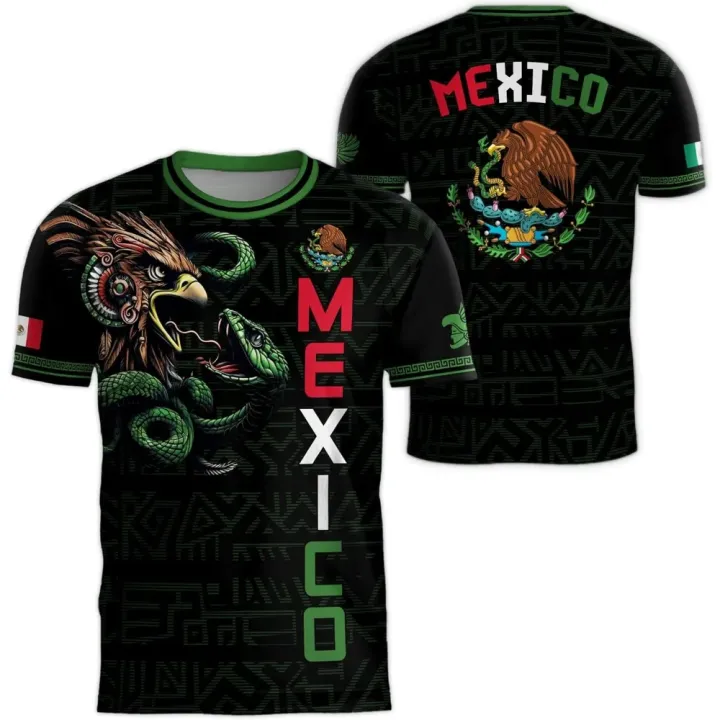 MEXICO%20Flag%203D%20Print%20Sport%20Quick-dry%20Breathable%20Men%20T-shirt%20Outdoor%20Football%20Jersey%20Team%20Short-sleeve%20Parent-child%20Top%20Clothing%20-%20Image%204