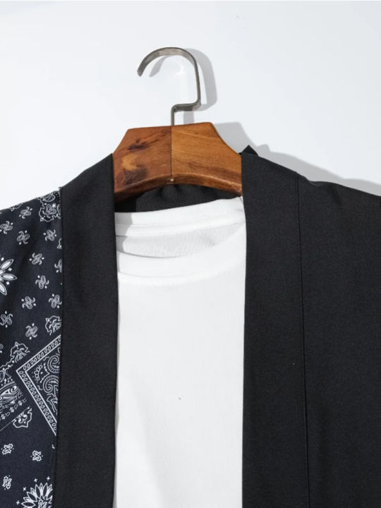 Men's%20Casual%20Kimono%20Style%20Japanese%20Letter%20Print%20Loose%20Fit%20Open%20Front%20Shirt%20Adult%20Clothes%20for%20Summer%20Vacation%20Resort%20Photograph%20-%20Image%203