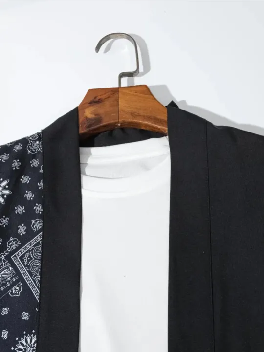 Men's%20Casual%20Kimono%20Style%20Japanese%20Letter%20Print%20Loose%20Fit%20Open%20Front%20Shirt%20Adult%20Clothes%20for%20Summer%20Vacation%20Resort%20Photograph%20-%20Image%203