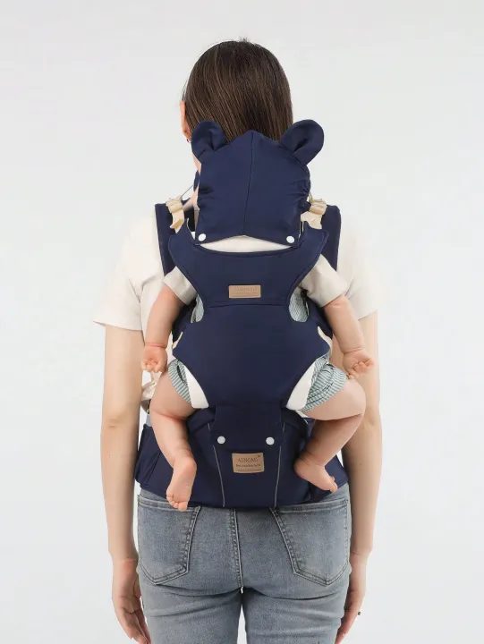 1%20Blue%20Multi-Functional%20Baby%20Carrier:%20Cross-Front%20and%20Back%20Style,%20Hands-Free%20Design.%20Adjustable%20front-facing%20straps.%20Suitable%20fo%20-%20Image%202