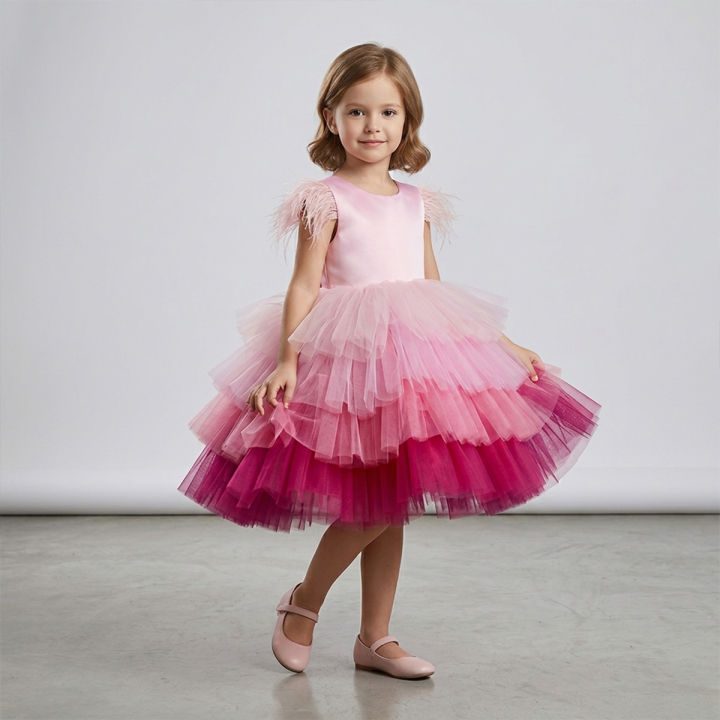 Birthday Theme Pink Barbie Dress For Girls - Premium Quality, Stylish And  Fun Dress For Special Occasions | Daraz.pk