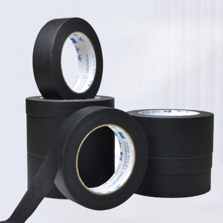 1/2%20Rolls%20of%2010/20/30/40/50mm%20X%2050m%20Textured%20Paper%20Tape%20%20Used%20for%20Writing%20Masking%20Tape,%20Painting%20Craft%20Tape%20Wall%20Stickers%20Black%20-%20Image%203