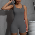  V Back Scrunch Sports Jumpsuit Women Gym Rompers Sleeveless Sportswear Bodysuits Women Casual One-Piece Suit Yoga Clothing. 