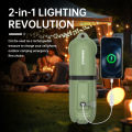 2-in-1 LED Lamp 2000mAh Rechargeable Outdoor Emergency Light IP66 Waterproof Inflatabl Foldable Magnetic Fill Light USB Charging. 