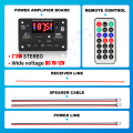 80W/6W Amplifier MP3 WMA WAV Decoder Board USB Charging Bluetooth 5.0 Wireless Music Player 12V Car FM Radio AUX Call Recording. 