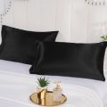 2 Pack Satin Pillowcase for Hair and Skin, Silk Satin Pillowcase , Queen Size Pillow Cases Set of 2, Silky Pillow Cover. 