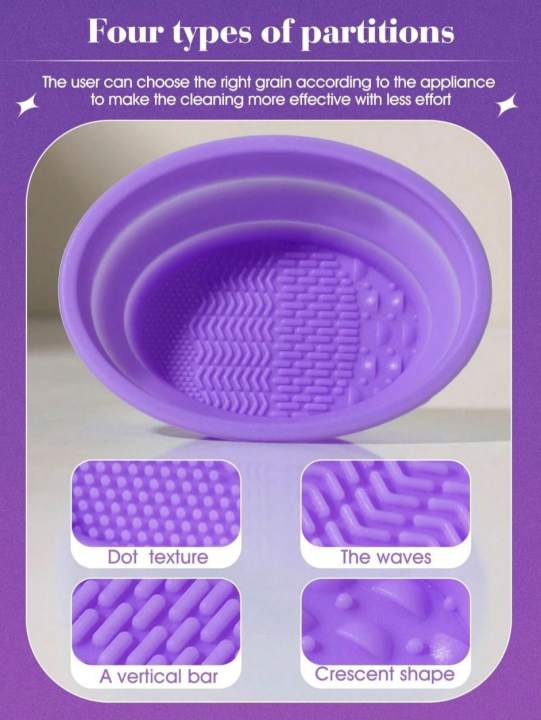 Pink%20Makeup%20Brush%20Cleaning%20Bowl%20Set%20with%201%20Flocking%20Powder%20Puff%20&%201%20Blender%20Sponge%20Beauty%20Blenders%20&%20Cosmetic%20Tools%20-%20Image%204