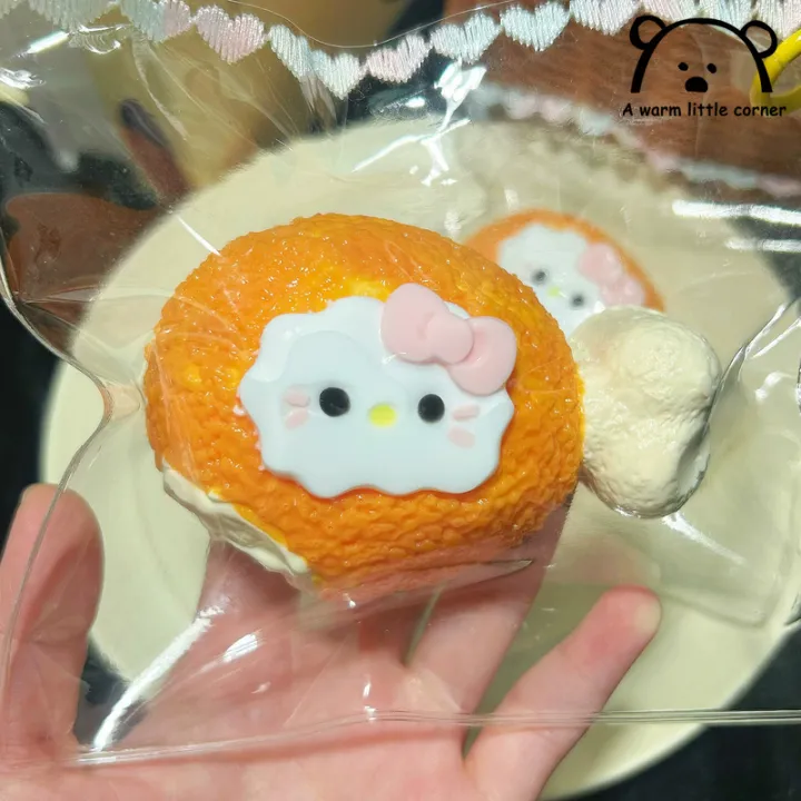 Cute Hello Kitty Roasted Chicken Leg Squeeze Toy Super Soft And Fun ...