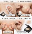 2 Pairs Nipple Covers Seamless and Sheer Adhesive Silicone Nipple Pasties for Women Reusable, Sticky Breast Petals For Strapless. 