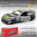 Bburago 1: 64 Ferrari series Multiple choices SP3 812 ENZO F40 F12TDF SF90 458 Car Die Casting Model Children's  Toy. 
