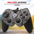 【Premium-Quality】 FunBug JoyStick Wired USB 2.0 Black Gamepad Joystick Joypad Game Controller for PC, Laptop, Computer, Mobile, Android TV ~ Double Shock Vibration Ultimate Joystick Gaming Controller for Win7/8/10/11 XP, PS3 & Vista ~ By FunBug. 