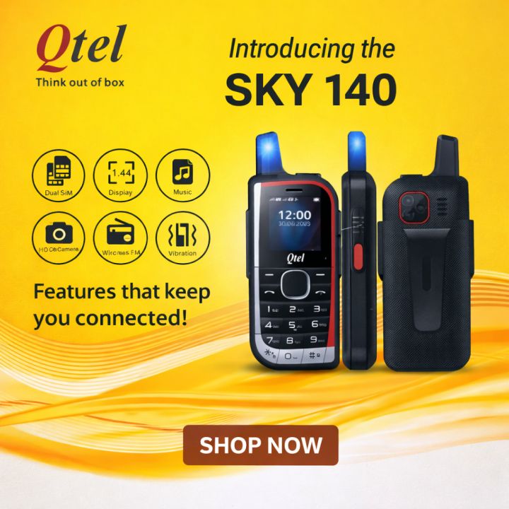 Qtel Qtel SKY 140 Button Mobile Phone | Dual SIM | Big Battery | Torch | FM ...
