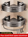 No-Drill Suction Cup Storage Rack, Bathroom Toilet Wall Mounted Hand Washing, Shower Room, Wall Mounted Triangular.