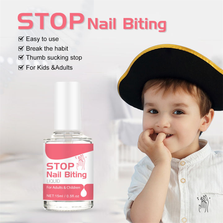 15ml Children Anti-biting Nails Bitter Nail Water No Bite Cuticle Not Nail Polish Biting Non-toxic Stop Eating Fingernails Gift