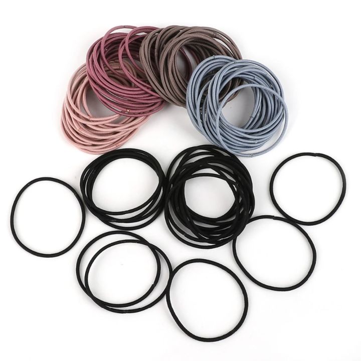 5CM New Color Nylon Elastic Hair Tie Rubber Band for Women Men Thin Hairbands Ponytail Holder Hair Accessories