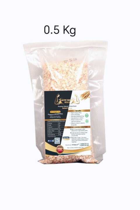 whole grain rolled wheat -half kg (alternative of oats)