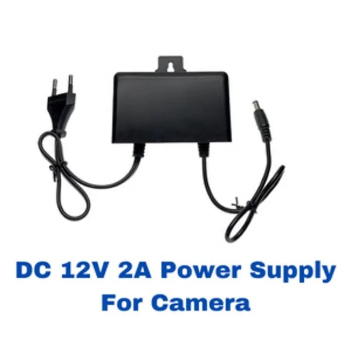 DC 12V 2A Power Adapter for CCTV Camera – AC to DC Power Supply Charger