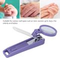 Original OMUDA Stainless steel nail cutter with magnifying glass.. 