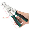 Multi Functional Foldable Wire Stripping Pliers Cable Cutter Stripper Pliers Electrician Hand Tool For Wires Cutting Crimping.