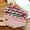 C & K long wallet women leather wallet. 