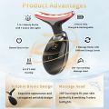 7 Color LED Facial Beauty Device, Multifunctional Face & Neck Massager with Vibration, Red & Blue Light Therapy. 