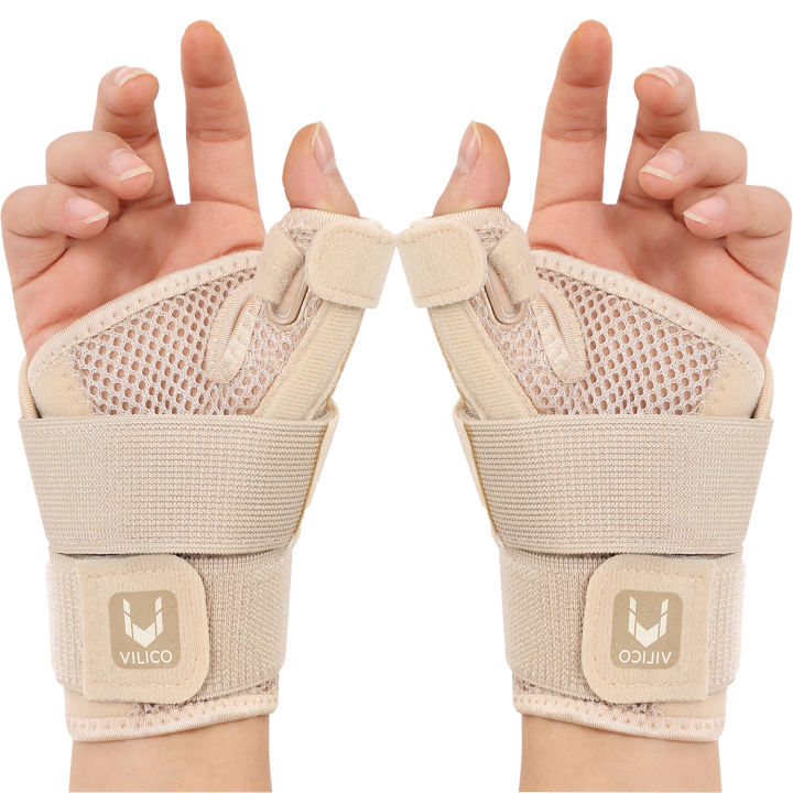 Flexible Splint Wrist Thumb Support Brace for Tendonitis Arthritis Breathable Thumb Protector Guard Fits Right and Left Hand