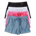 Solid-coloured Men's Mesh Thin Section Loose Fashion Pockets Elastic Large Size Sleep Bottom Boxer Shorts Homewear. 